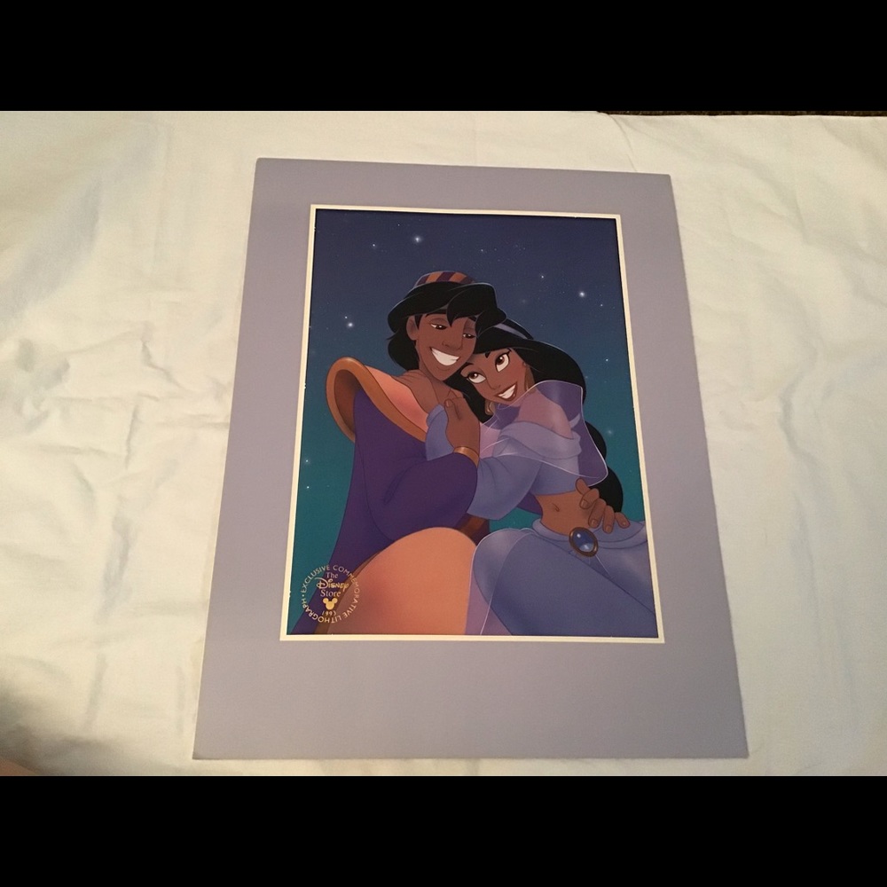 💗3/25💗 1993 Aladdin Lithograph